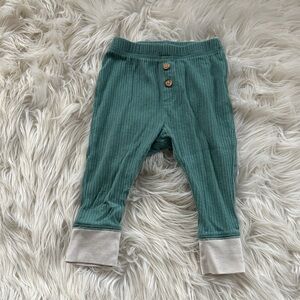 Cat & Jack Teal and Beige Ribbed Pants
